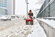 Yeşilyurt’ta 24 Saat Karla Mücadele!