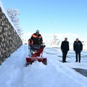 Başkan Geçit, Karla Mücadele Ekiplerini Ziyaret Etti