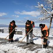Başkan Geçit, Karla Mücadele Ekiplerini Ziyaret Etti