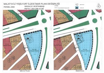 Bostanbaşı Mahallesi 2064 parsel numaralı taşınmaza ait Uygulama İmar Planı Değişikliği