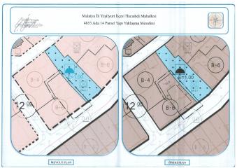 Hacı Abdi Mahallesi 4853 ada 14 parsel numaralı taşınmaza ait Uygulama İmar Planı Değişikliği