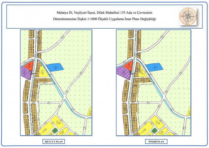 Dilek Mahallesi Muhtelif Parsellere (155, 163 ve 219 ada çevrelerinde) ait Uygulama İmar Planı Değişikliği