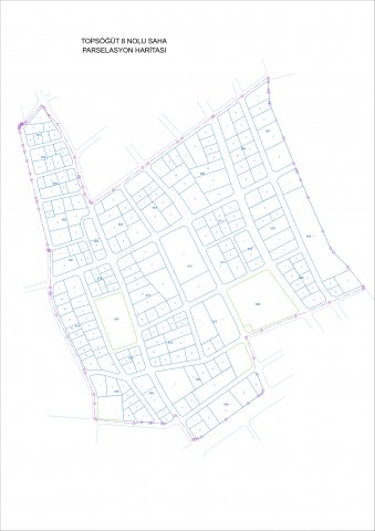 Yeşilyurt ilçesi, Topsöğüt / Akpınar mahallesi, (8 numaralı düzenleme sahası)