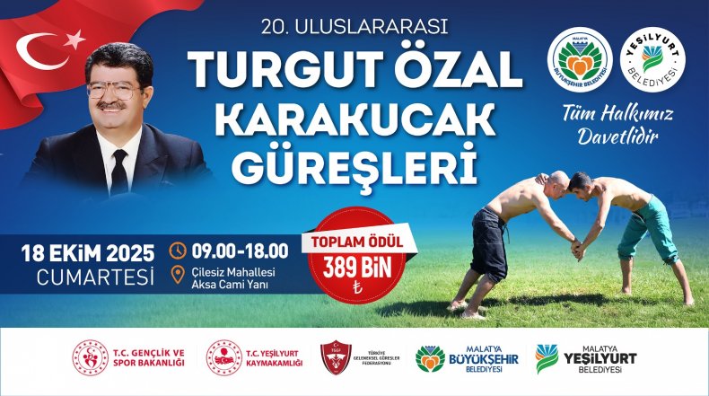 20. Uluslararası Turgut Özal Karakucak Güreşleri İçin Hazırlıklar Tamamlandı