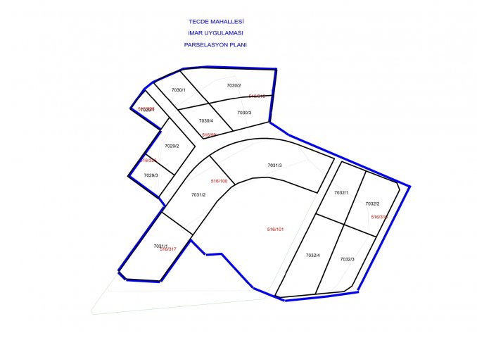 Tecde Mahallesi (4 Hektar Alan)İmar Uygulaması