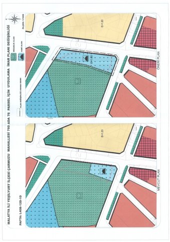 Çarmuzu Mahallesi 760 ada 76 parsel numaralı taşınmaza ait Uygulama İmar Planı Değişikliği