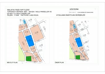 Topsöğüt Mahallesi Muhtelif parsellere ait Uygulama İmar Planı Değişikliği