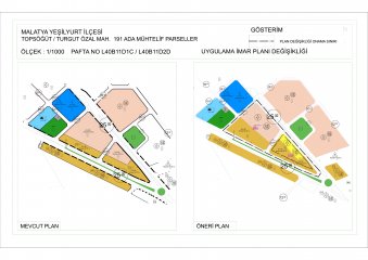 Topsöğüt Mahallesi Muhtelif parsellere ait Uygulama İmar Planı Değişikliği