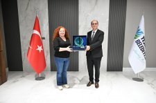 1.Kısa Film Yarışması Konuklarından Başkan Geçit’e Ziyaret!