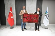 1.Kısa Film Yarışması Konuklarından Başkan Geçit’e Ziyaret!