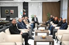 1.Kısa Film Yarışması Konuklarından Başkan Geçit’e Ziyaret!