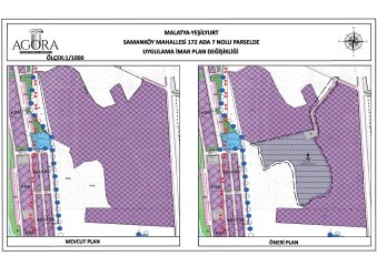 Samanköy Mahallesi 172 ada 7 parselde yapılan Uygulama İmar Planı Değişikliği