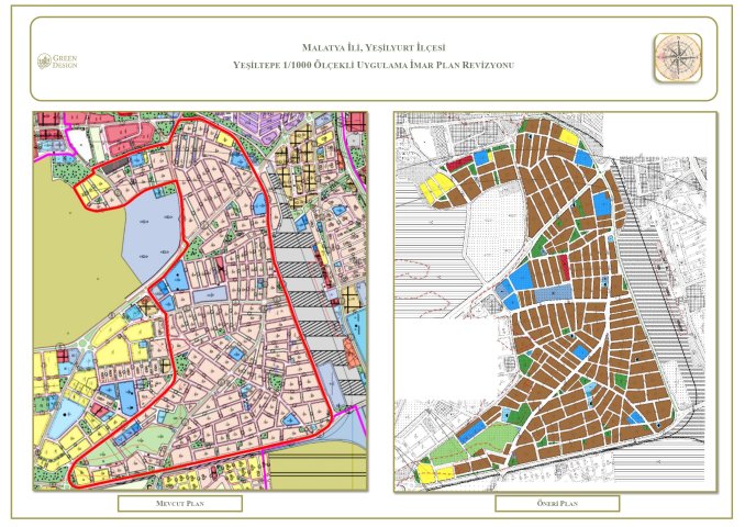Yeşiltepe Mahallesi Muhtelif parsellere ait Uygulama İmar Planına değişikliği